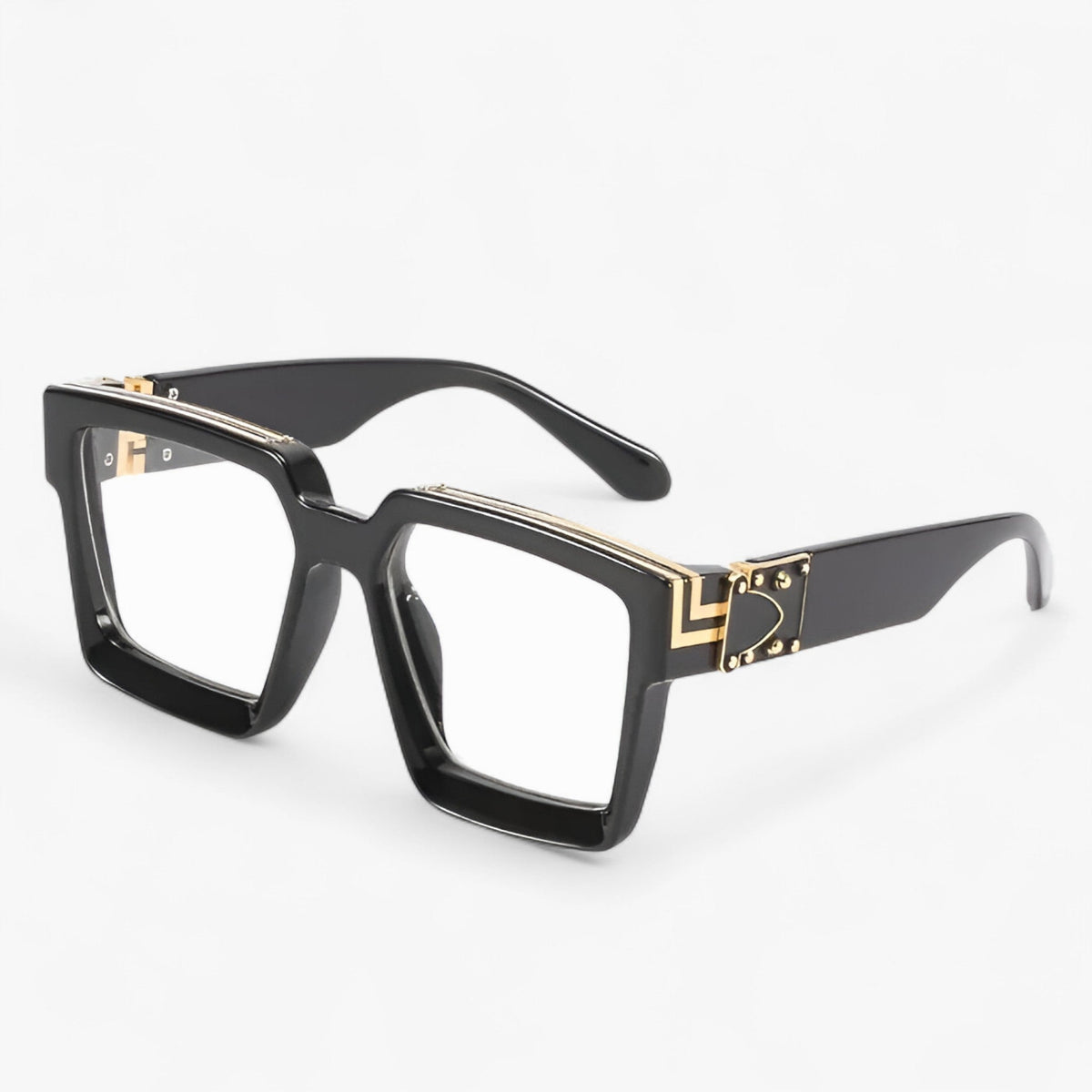 Retro square mirrored sunglasses with a lightweight fit