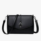 Structured PU Leather Shoulder Bag with Adjustable Strap