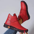 Botas de invierno forradas de borreguito con puntera redonda