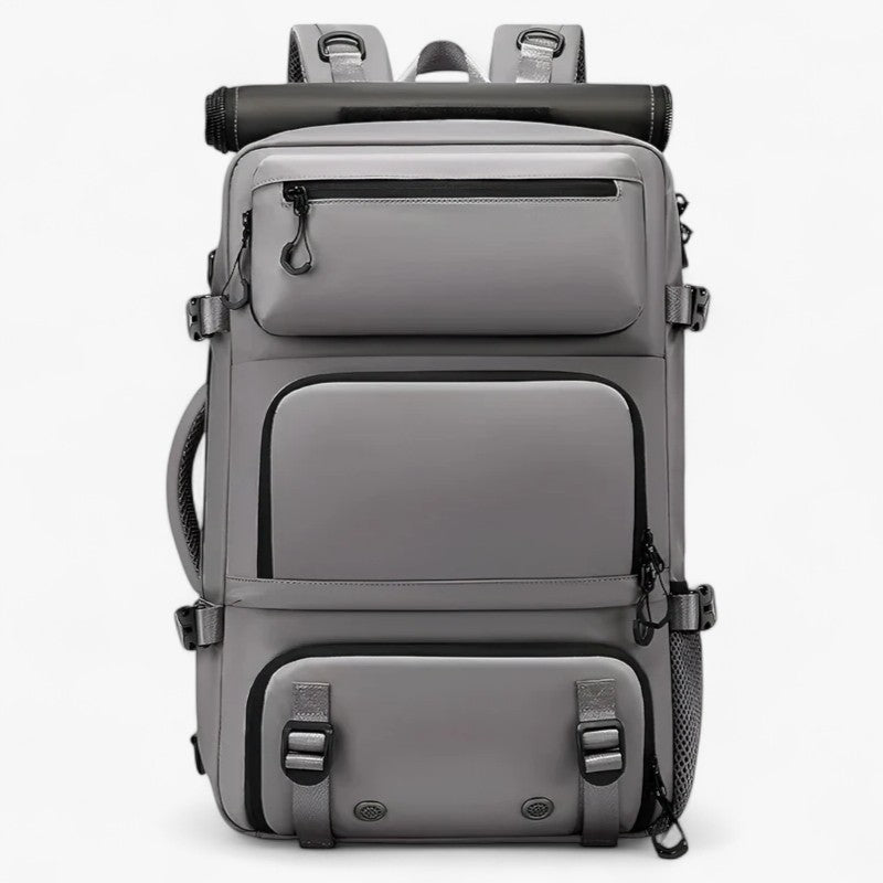Water-Resistant travel backpack with a shoe compartment