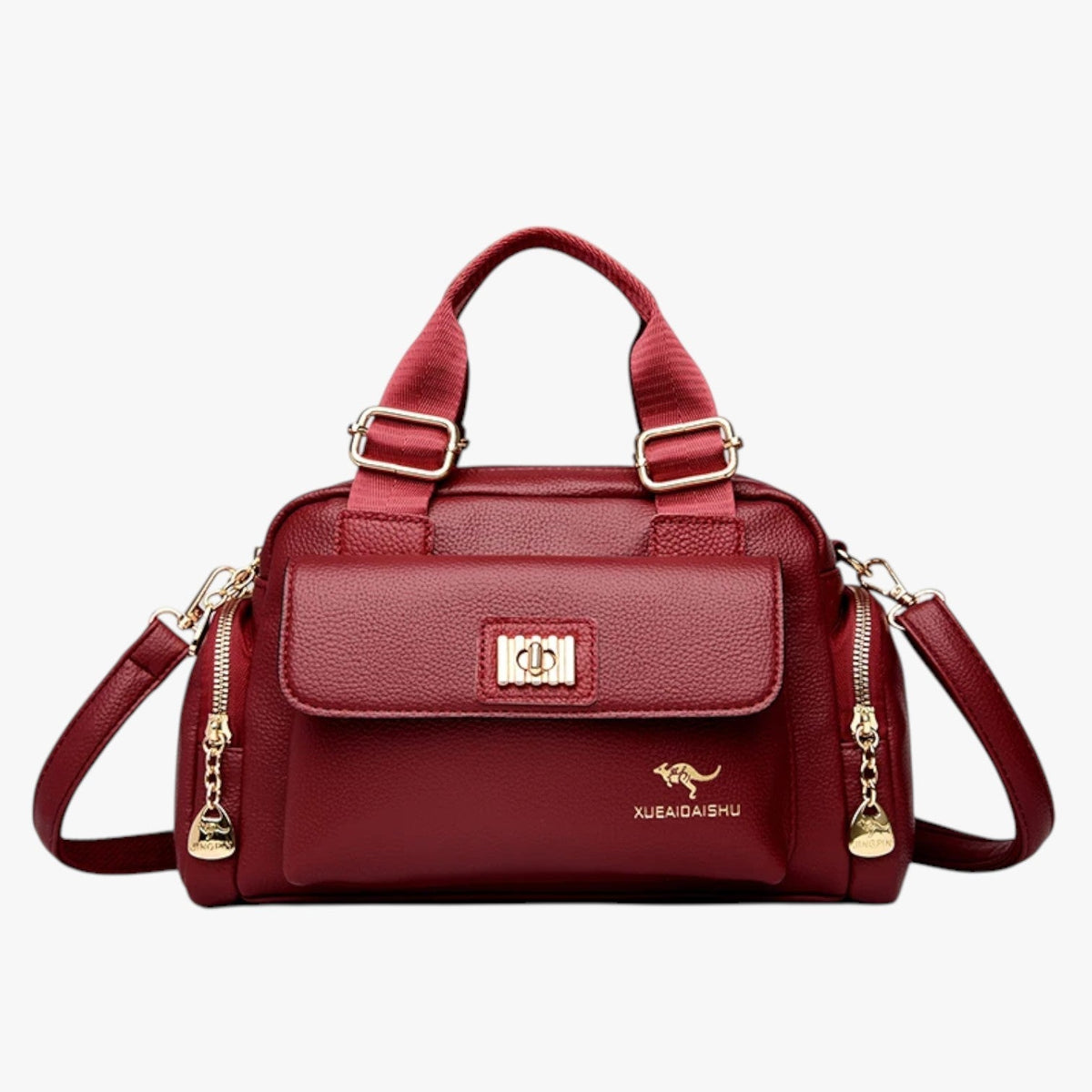 Multifunctional PU Leather Bag with Adjustable Strap