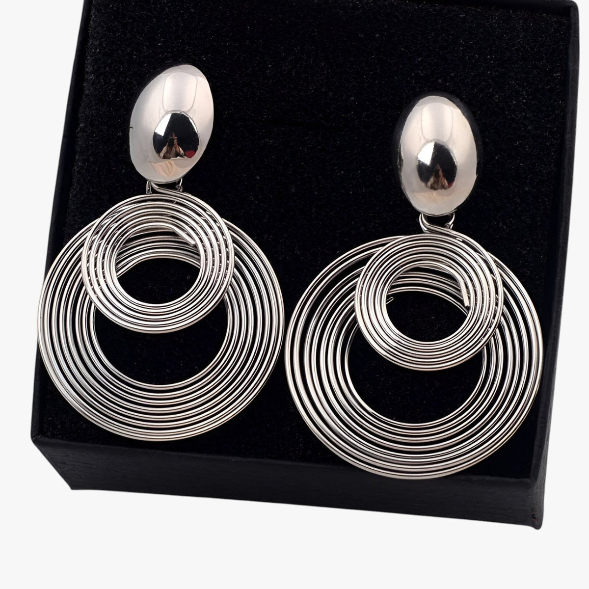 Lightweight Oversized Geometric Statement Earrings