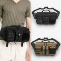 Bolso de hombro de tejido Oxford con cremalleras ocultas de seguridad