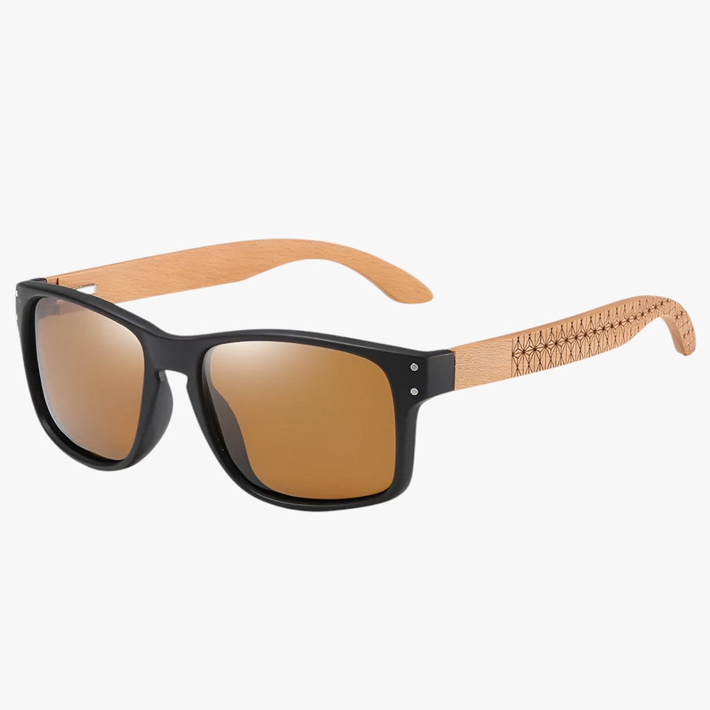 Handmade Beech Wood Sunglasses with Polarised Lenses