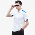 Colour-Block Polo Shirt with Relaxed Sporty Fit