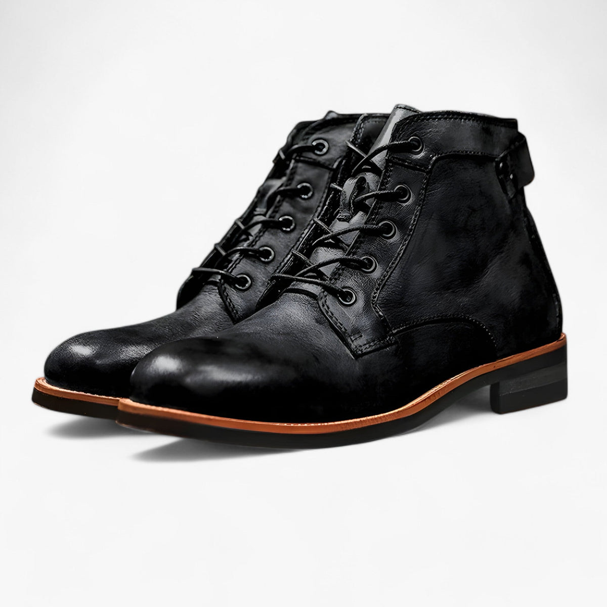 Botas altas robustas de hombre con plantilla acolchada y suela antideslizante
