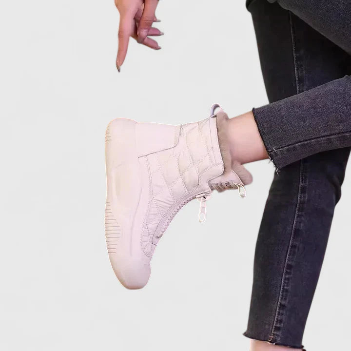 Water-Resistant Ankle Boots with Slip-Resistant Sole