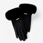 Guantes compatibles con pantalla táctil y acabado en velour