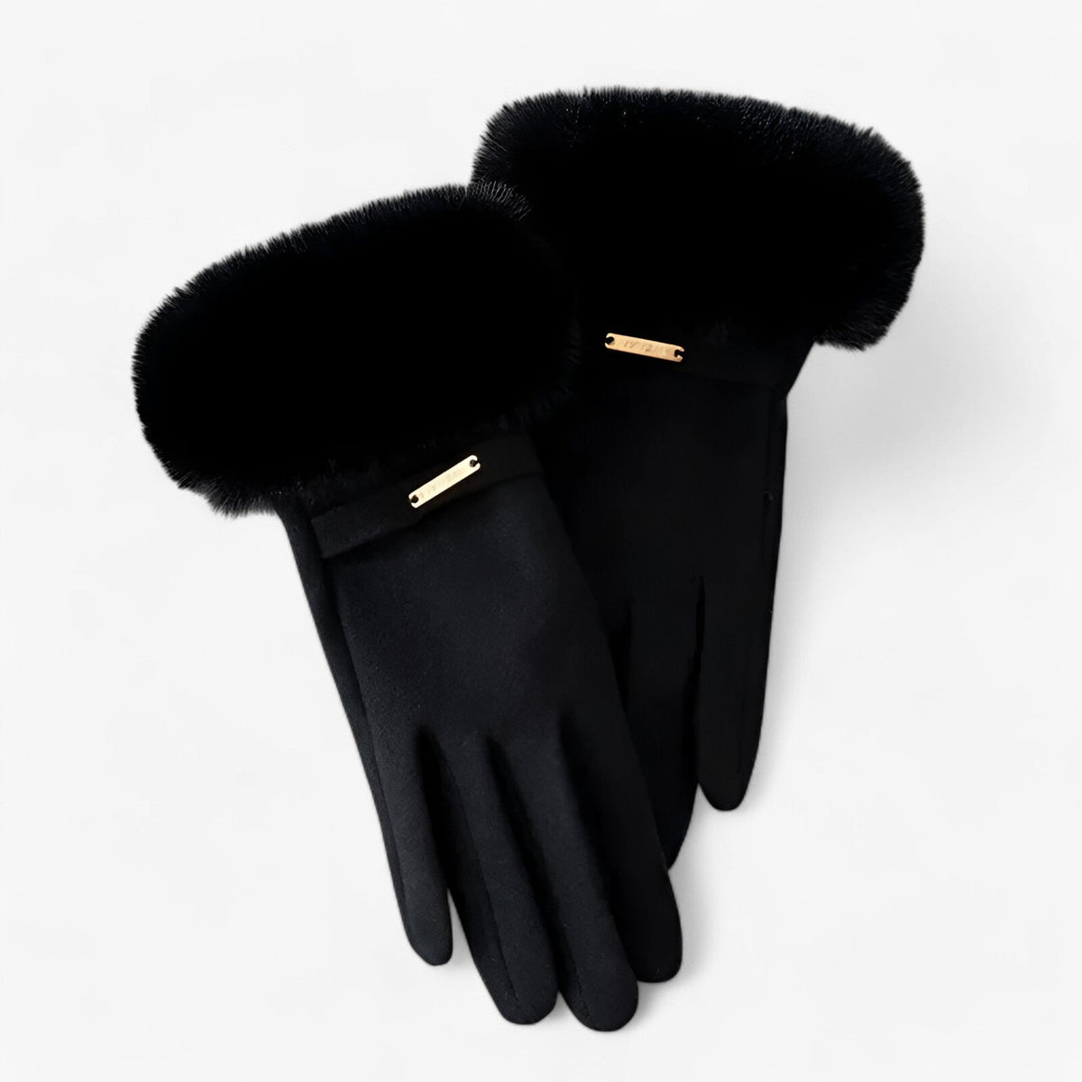 Guantes compatibles con pantalla táctil y acabado en velour