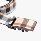 Wide Faux Leather Belt with Polished Statement Buckle
