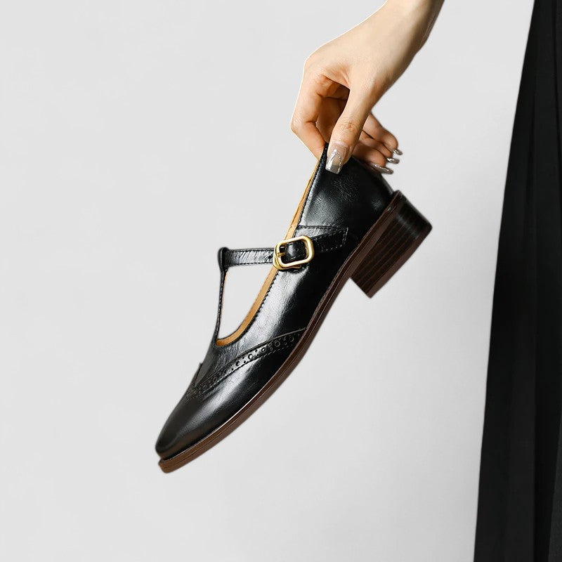 Mary Jane Flats with Cushioned Insole