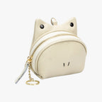 Faux Leather Wallet with Zip Coin Pocket and Card Slots