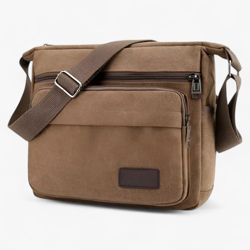 Canvas shoulder bag for men, work and daily use