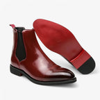 Chelsea Boots with Elastic Side Panels and Padded Insole