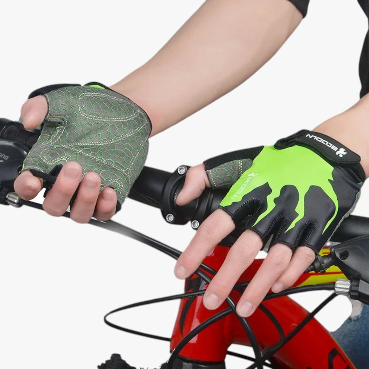 Breathable Half-Finger Sport Gloves with Slip-Resistant Grip
