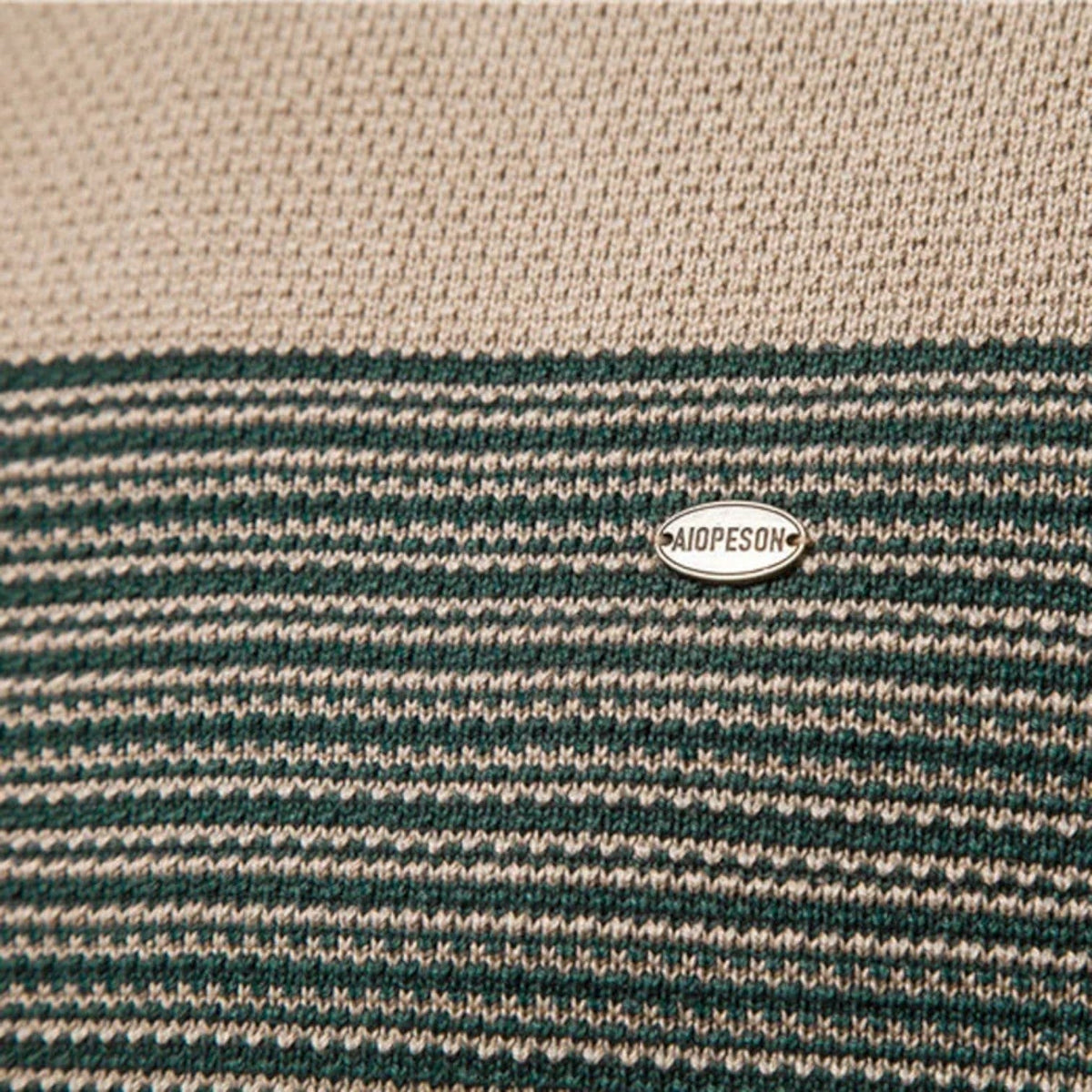 Slim-Fit Striped Crewneck Jumper for Men
