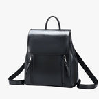 Mochila estructurada de piel sintética para los días de estudio y trabajo