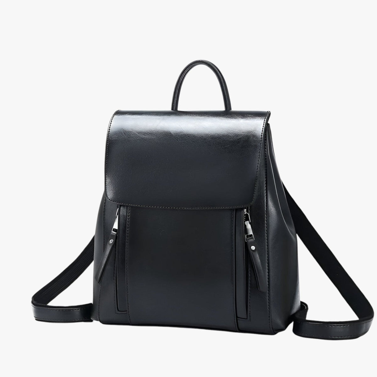 Mochila estructurada de piel sintética para los días de estudio y trabajo