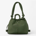 Bolso acolchado tipo puffer con correa de hombro ajustable