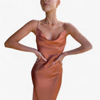 Flowing Silk Maxi Dress for Evening Occasions