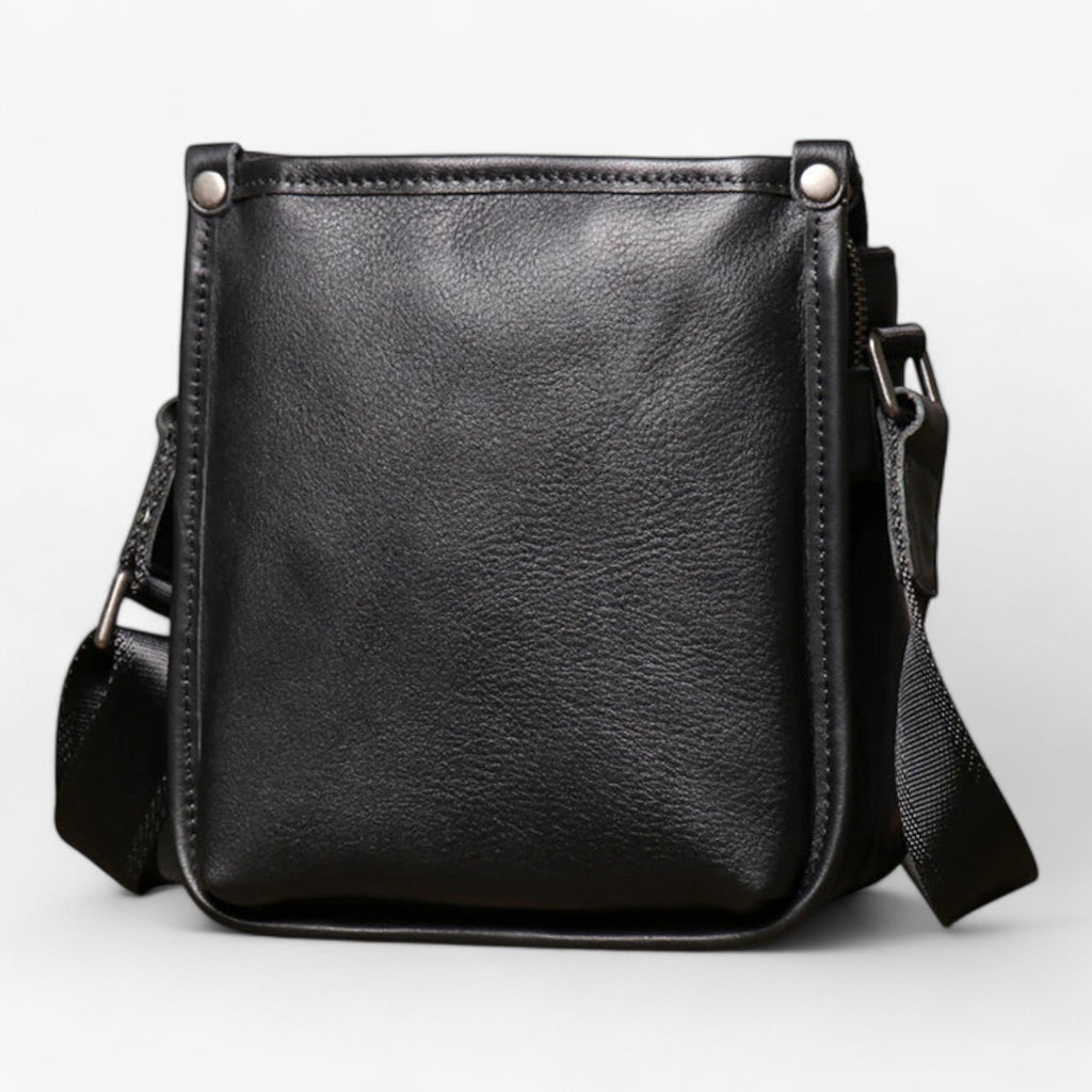 Bolso de hombro de inspiración vintage con varios compartimentos