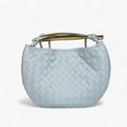 Woven Fabric Bag with Structured Carrying Handles