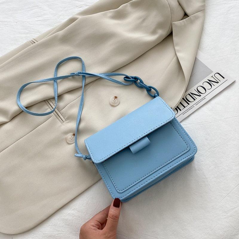 Compact Shoulder Bag with a Secure Magnetic Closure