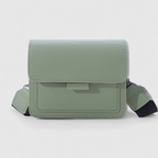 Bolso de hombro cuadrado retro con correa ancha