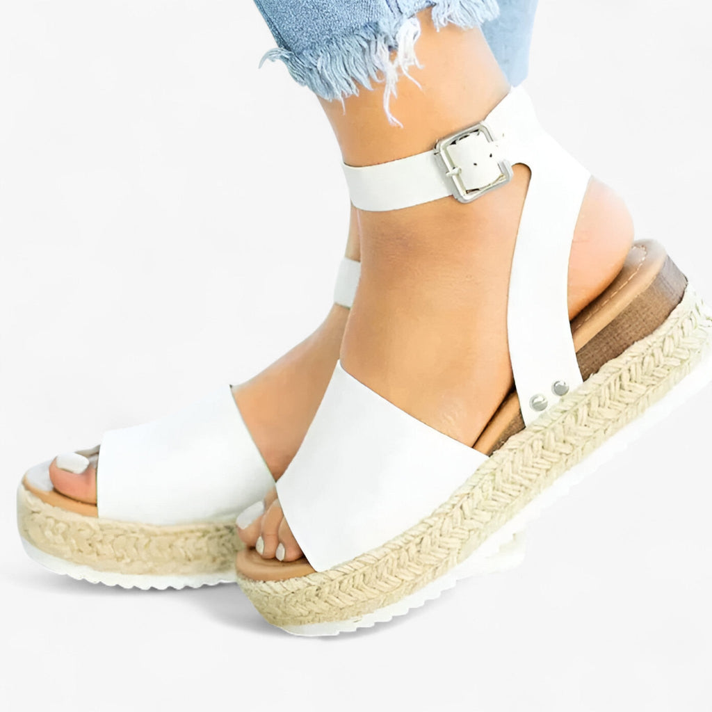 Sandalias minimalistas sin cierres con tira ajustable