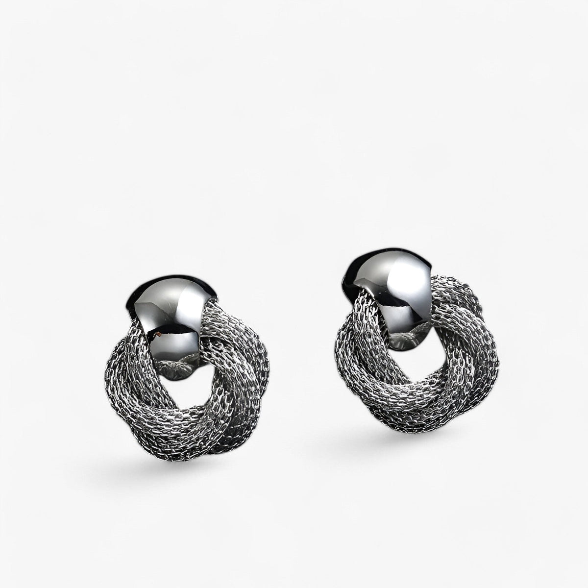 Vintage Twisted Earrings with a Tarnish-Free Finish