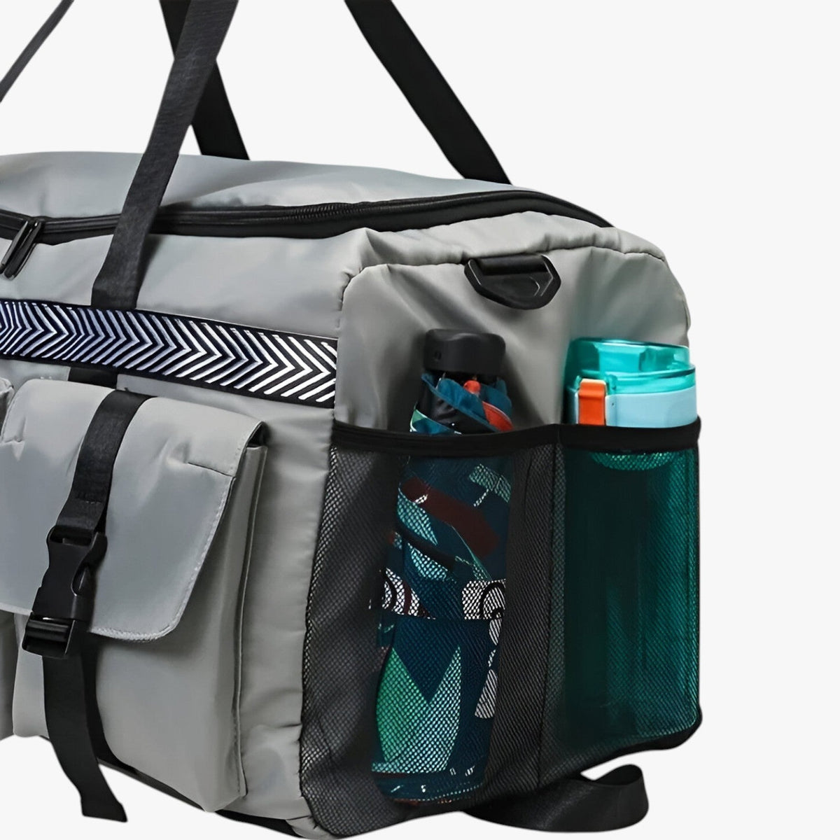 Lightweight Water-Repellent Travel Bag with Compartments