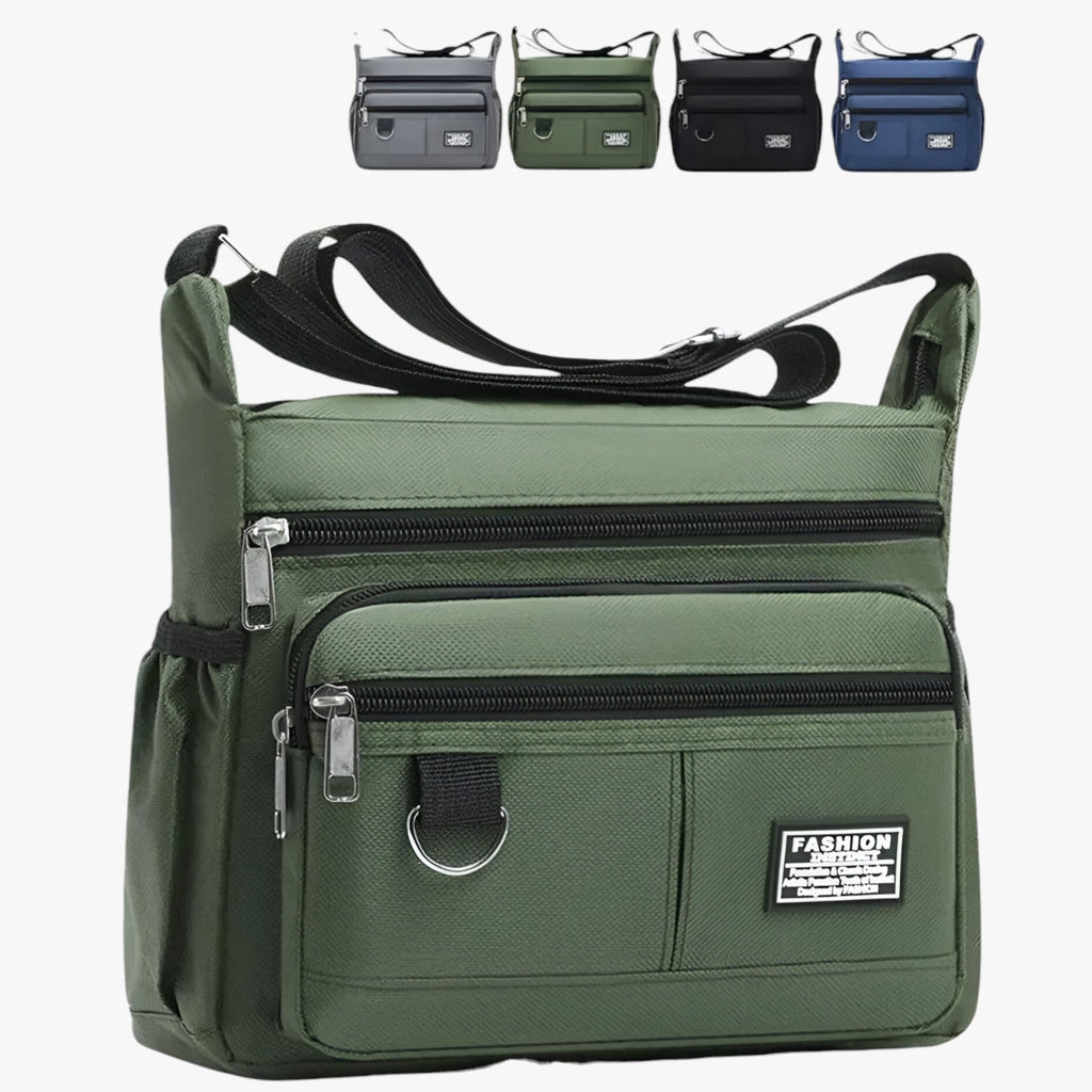 Structured Shoulder Work Bag with Laptop Compartment for Men