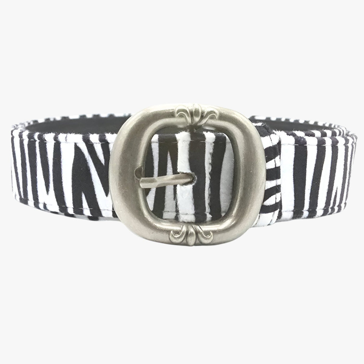 Leopard Print Belt with Punk-Style Buckle for Evening Looks