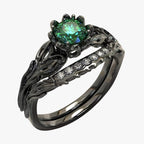 Matching Pair Rings in Quartz and Zircon