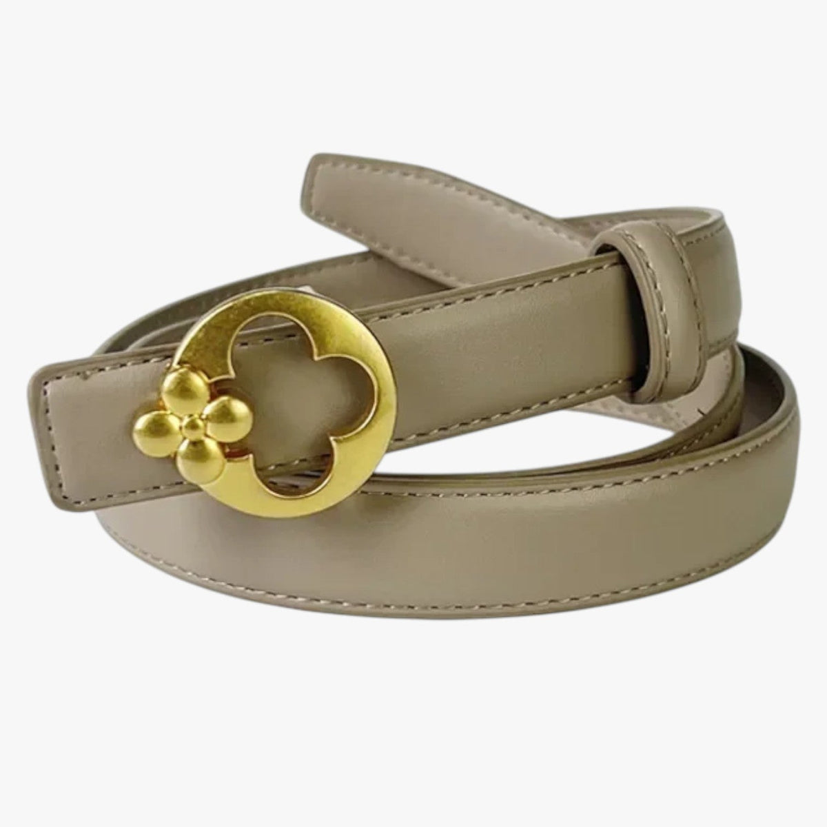 Waist Belt with a Statement Designer Buckle Detail