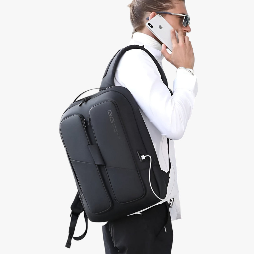 Mochila resistente al agua para portátil con bolsillos antirrobo