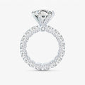 Anillo en tono plata con halo oculto