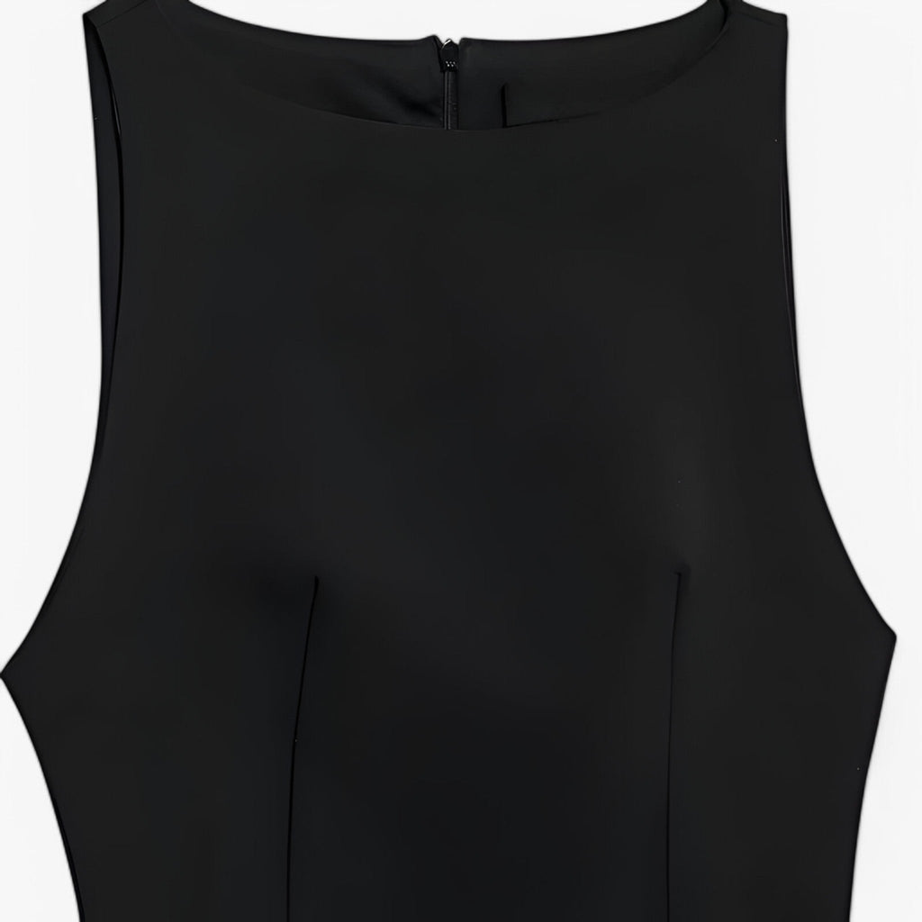 Feather-Trimmed Mini Dress for Evening Occasions