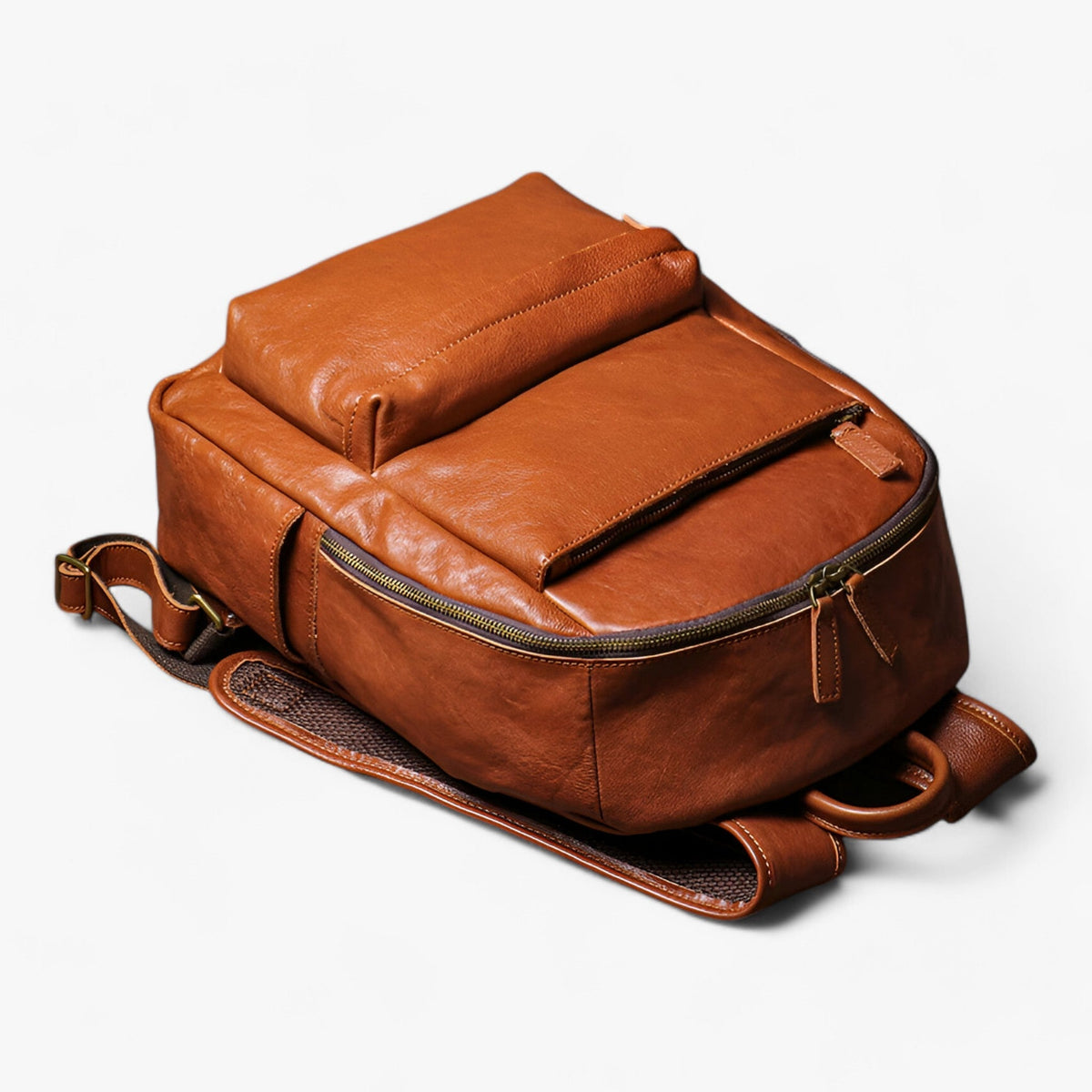Vintage-Style Backpack with 15-Inch Laptop Sleeve
