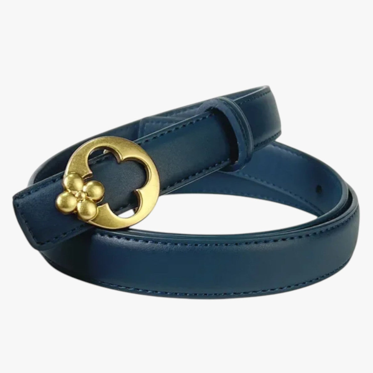 Waist Belt with a Statement Designer Buckle Detail
