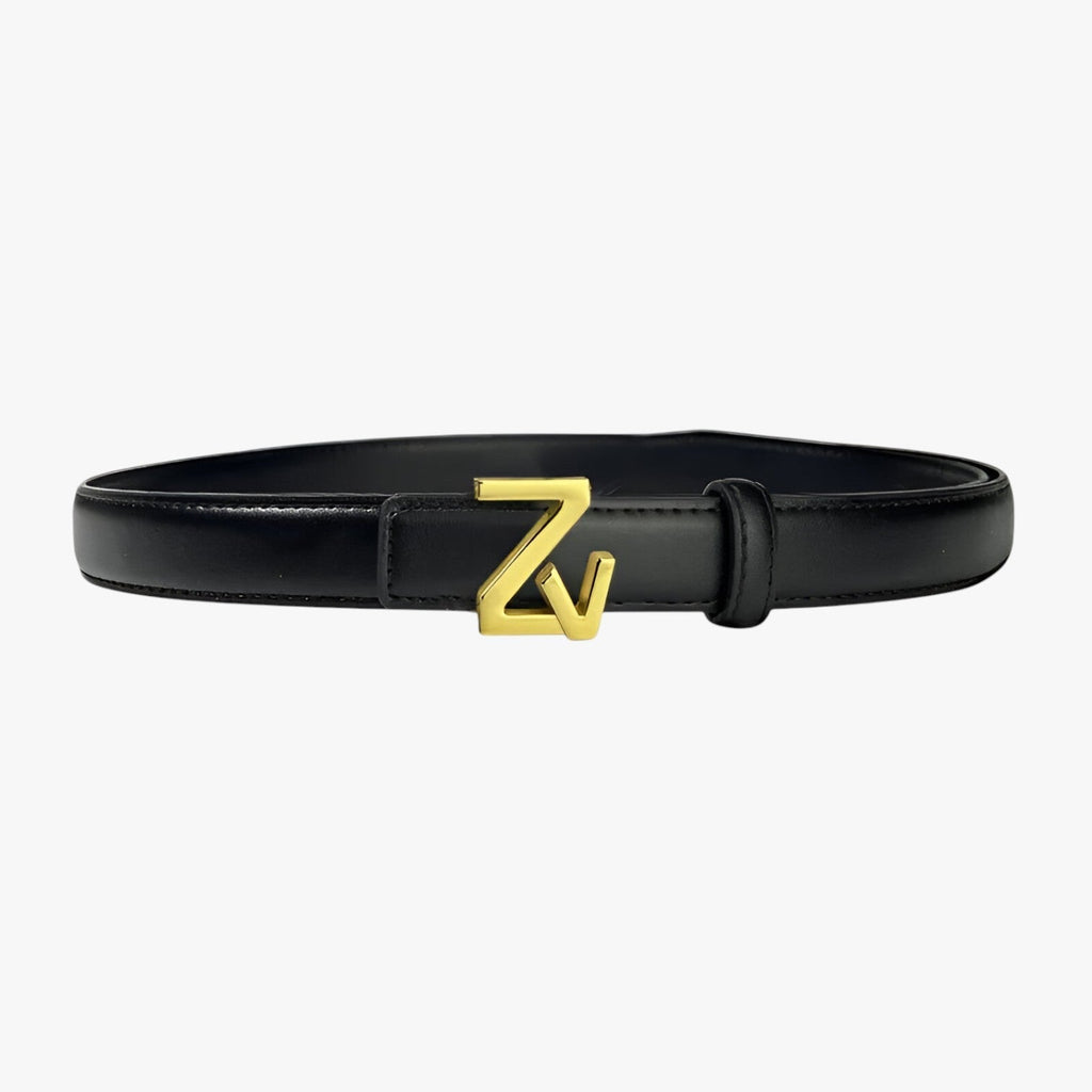 Adjustable Waist Belt with Refined Statement Buckle