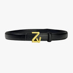 Adjustable Waist Belt with Refined Statement Buckle