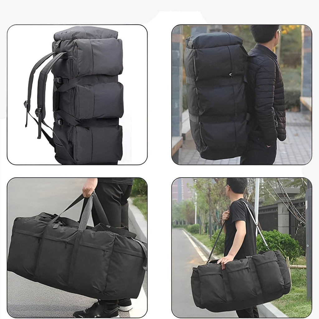 100L Water-Resistant Travel Backpack for Long Trips