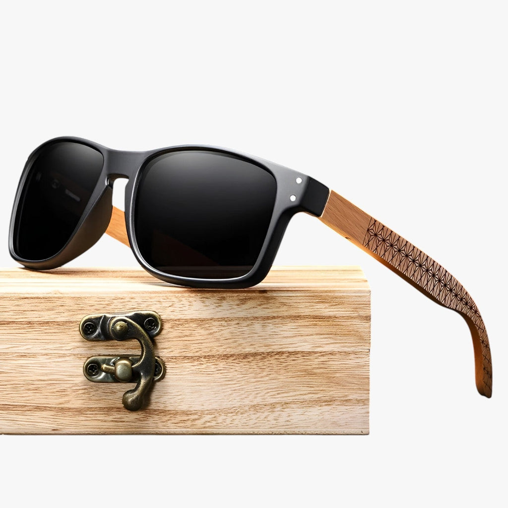 Handmade Beech Wood Sunglasses with Polarised Lenses