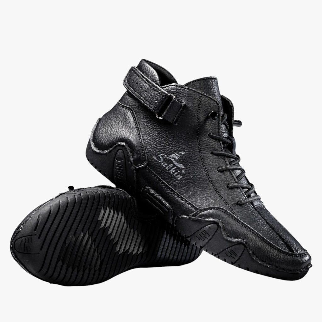 Zapatos artesanales de hombre en piel sintética transpirable con plantilla acolchada