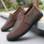 Men's Slip-On Mesh Shoes with Elastic Side Inserts