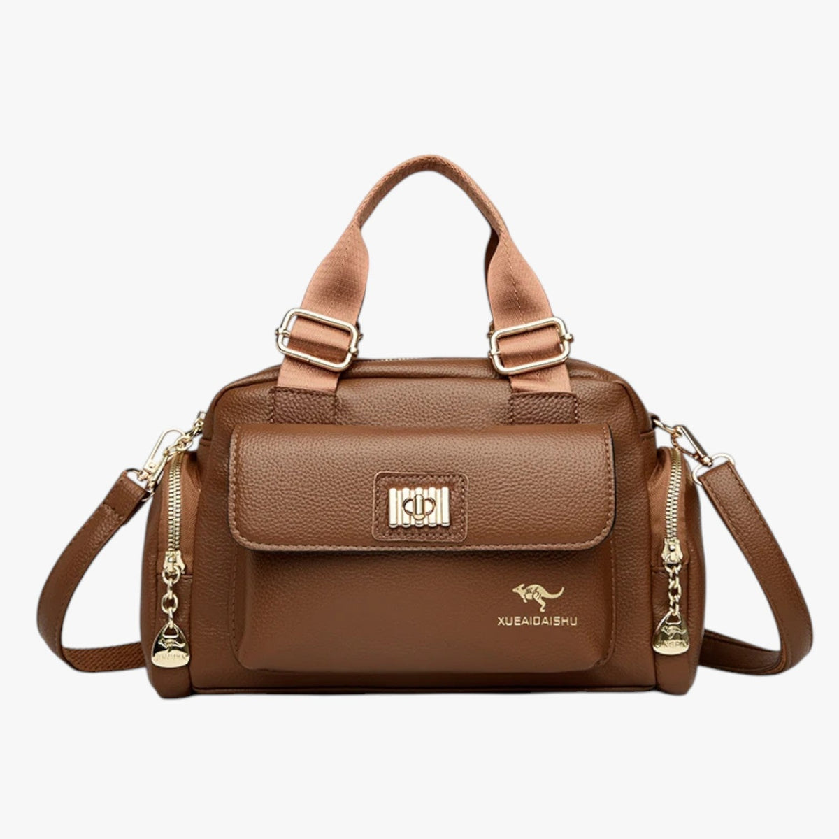 Multifunctional PU Leather Bag with Adjustable Strap