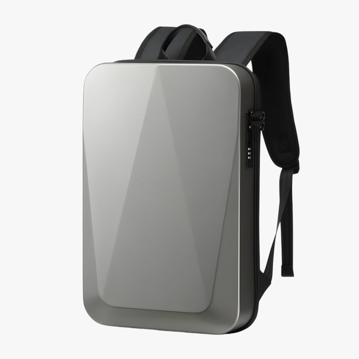 Water-Resistant Anti-Theft Backpack with Geometric Print