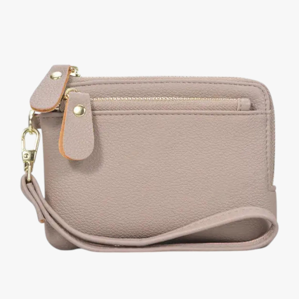 Compact Wallet with Keyring and Zip Coin Pocket