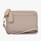 Compact Wallet with Keyring and Zip Coin Pocket